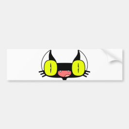 Adesivo Para Carro Bumper Sticker com um Gatinho Engraçado