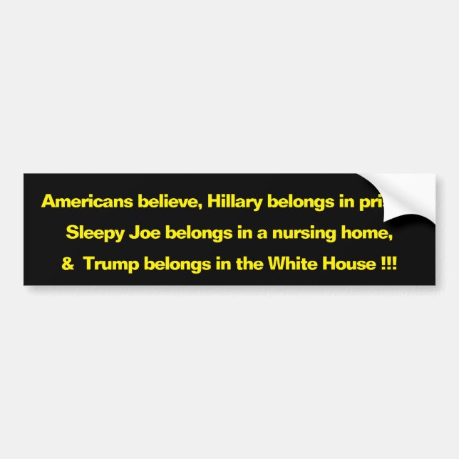 Adesivo Para Carro Bumper Sticker, Conservador, Republicano, Trump (Frente)