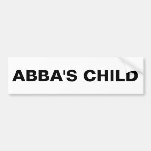 Adesivo Para Carro Bumper Sticker "Criança de Abba"