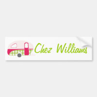 Bumper Sticker do Proprietário da Caravana Retro