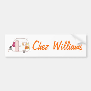 Adesivo Para Carro Bumper Sticker do Proprietário da Caravana Retro