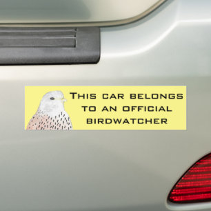 Adesivo Para Carro Bumper-Sticker Kestrel Americano Amarelo