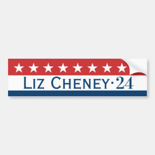 Adesivo Para Carro Bumper Sticker Liz Cheney 2024