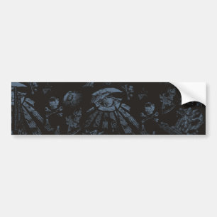 Adesivo Para Carro Bumper Sticker Masonic Fantasy Blue