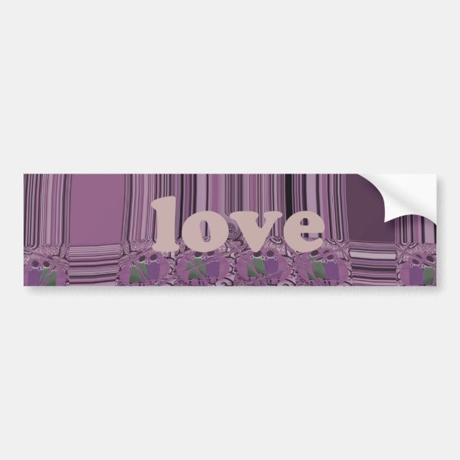 Adesivo Para Carro Bumper Sticker Modelo Car Bumper Sticker Love (Frente)