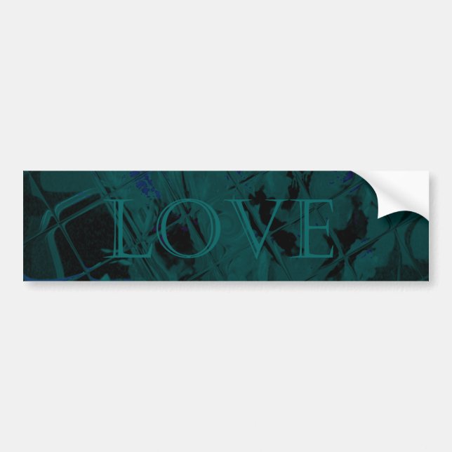 Adesivo Para Carro Bumper Sticker Modelo Car Love (Frente)