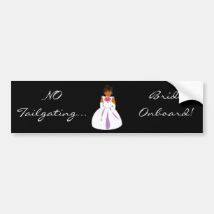 Adesivo Para Carro Bumper Sticker "Noivo Integrado" - Personalizável