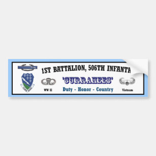 Adesivo Para Carro Bumper.Sticker - ø batalhão, 506th Inf. Vietnam