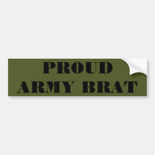 Adesivo Para Carro Bumper Sticker Proud Army Brat