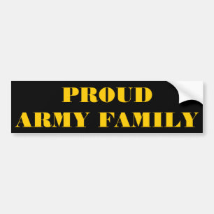 Adesivo Para Carro Bumper Sticker Proud Army Family