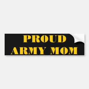 Adesivo Para Carro Bumper Sticker Proud Army Mãe