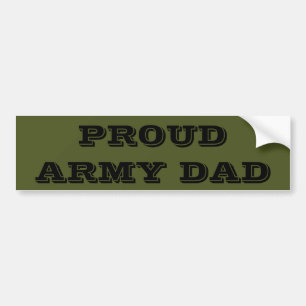 Adesivo Para Carro Bumper Sticker Proud Army Pai