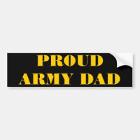 Bumper Sticker Proud Army Pai