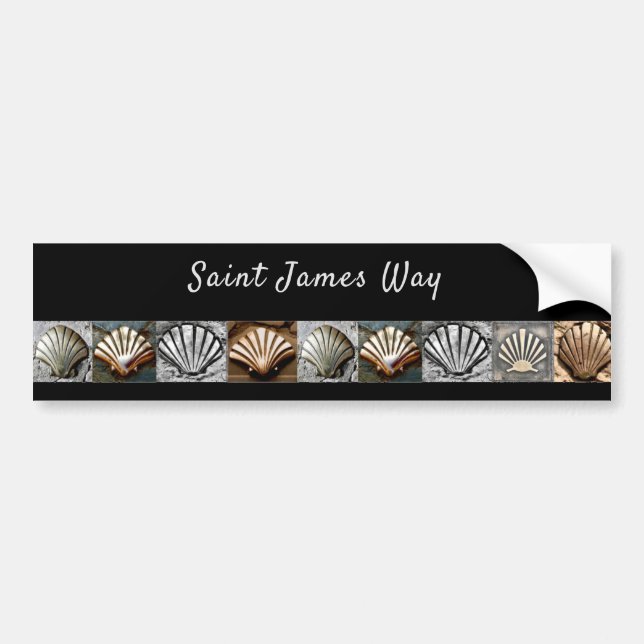 Adesivo Para Carro Bumper Sticker Santo James Way (Frente)