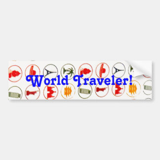 Adesivo Para Carro Bumper Sticker Traveler