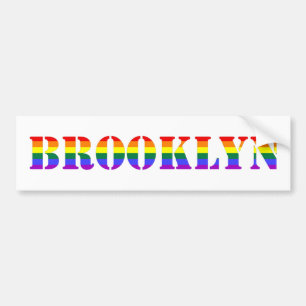 Adesivo Para Carro Bumpersticker alegre de Brooklyn