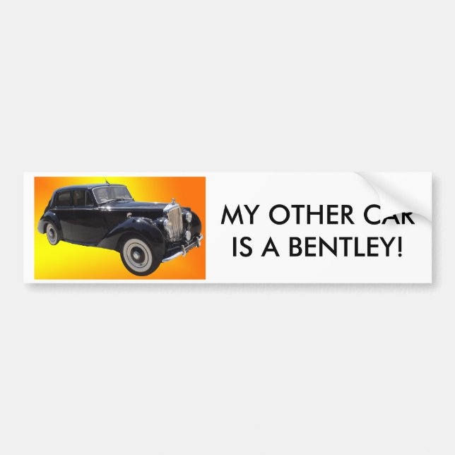 Adesivo Para Carro Bumpersticker clássico de Bentley (Frente)