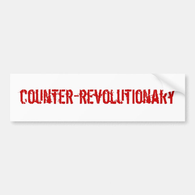 Adesivo Para Carro Bumpersticker Contador-Revolucionário (Frente)