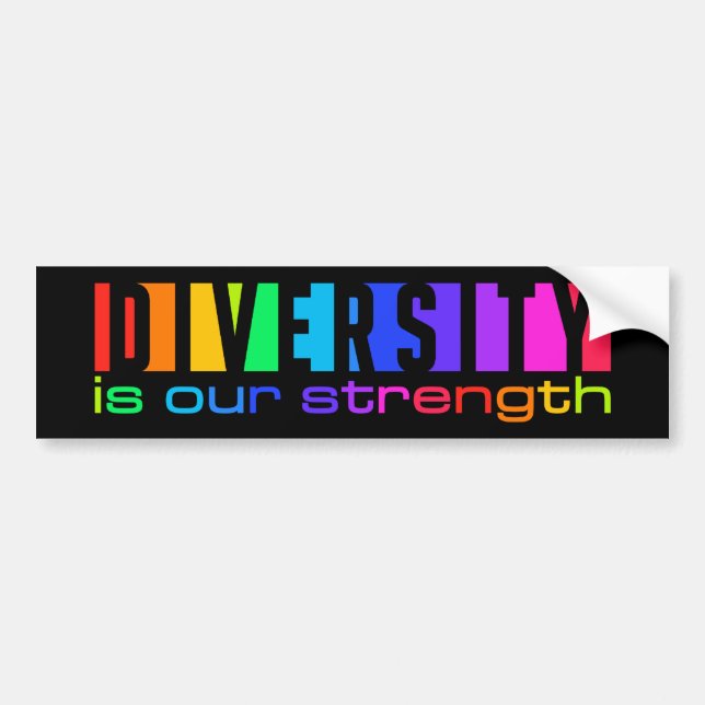 Adesivo Para Carro Bumpersticker da diversidade (Frente)