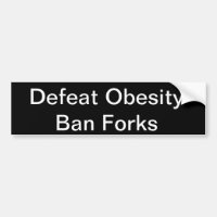 Bumpersticker da obesidade da derrota