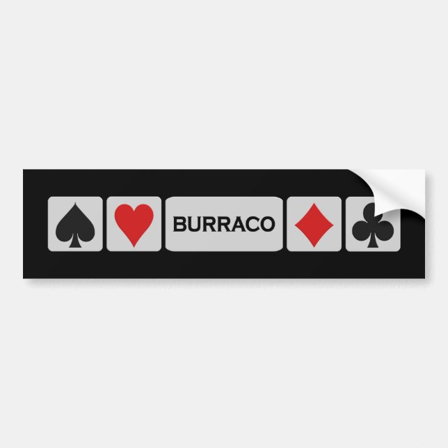 Adesivo Para Carro Bumpersticker de Burraco (Frente)