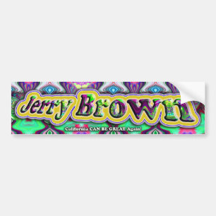 Adesivo Para Carro Bumpersticker de Jerry Brown