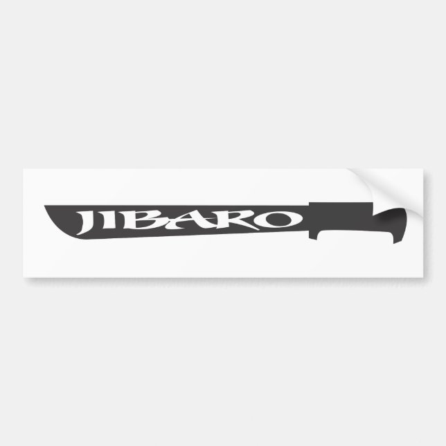 Adesivo Para Carro Bumpersticker de Jibaro (Frente)