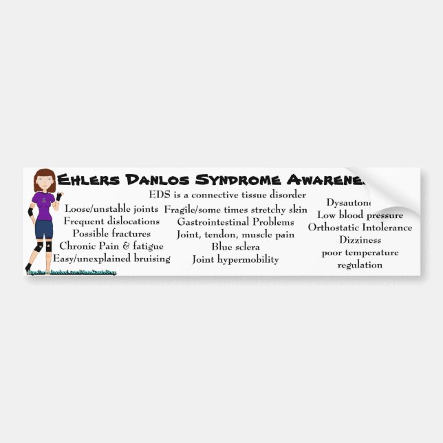 Adesivo Para Carro Bumpersticker de Lyndon EDS Awarness (Frente)