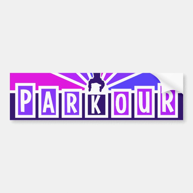 Adesivo Para Carro Bumpersticker de PARKOUR (Frente)