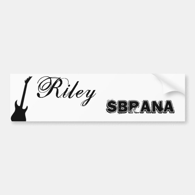 Adesivo Para Carro Bumpersticker de Riley Sbrana (Frente)