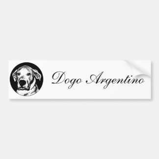 Adesivo Para Carro Bumpersticker do argentino de Dogo