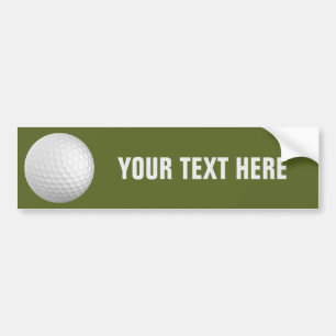 Adesivo Para Carro Bumpersticker do costume da bola de golfe