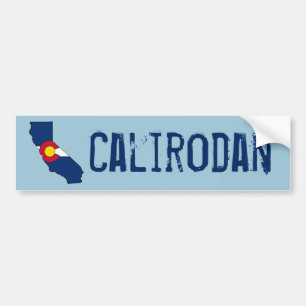 Adesivo Para Carro Bumpersticker do esboço de Califórnia da bandeir