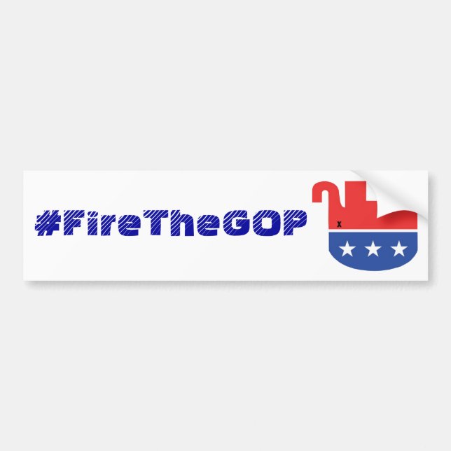 Adesivo Para Carro bumpersticker do #FireTheGOP (Frente)
