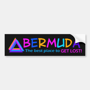 Adesivo Para Carro Bumpersticker do TRIÂNGULO de BERMUDA