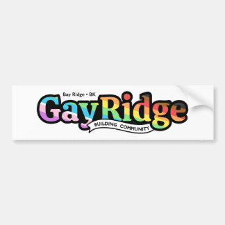 Adesivo Para Carro Bumpersticker GayRidge