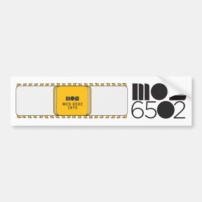 Adesivo Para Carro Bumpersticker MOS 6502 (Frente)