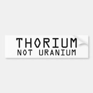 Adesivo Para Carro Bumpersticker nao de urânio do tório