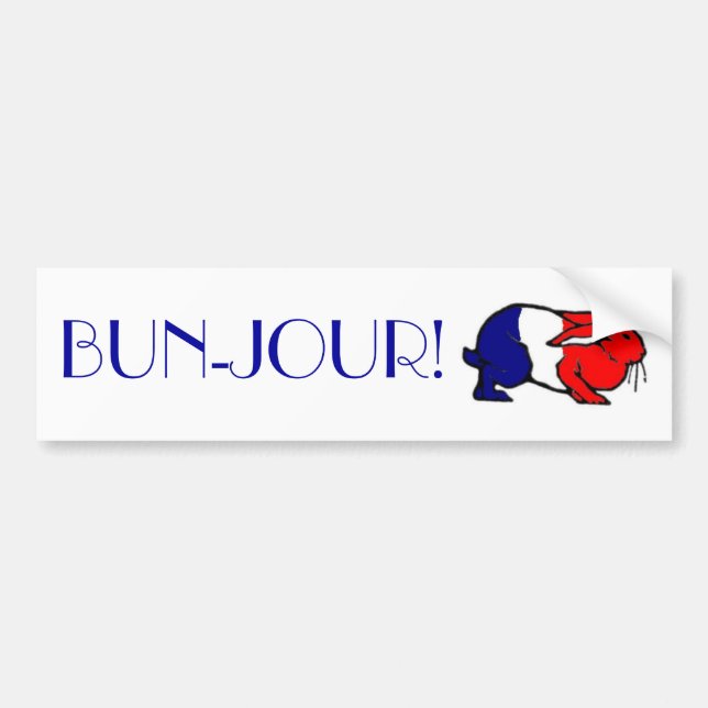 Adesivo Para Carro BUN-Jour! (Frente)