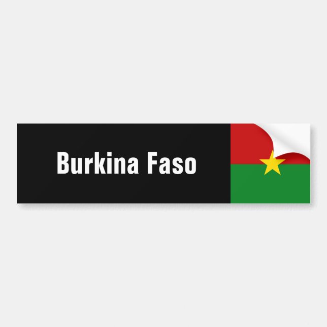 Adesivo Para Carro Burkina Faso (Frente)