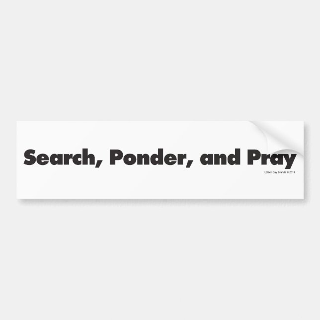 Adesivo Para Carro busca-ponder-e-pray-bloco (Frente)