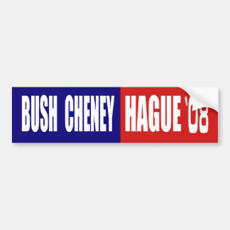 ADESIVO PARA CARRO BUSH CHENEY/HAIA 08