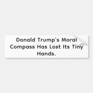 Adesivo Para Carro Bússola de Trump Perdeu as Mãozinhas Hankamer Artj