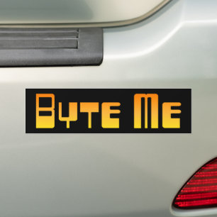 Adesivo Para Carro Byte mim autocolante no vidro traseiro