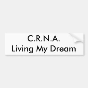 Adesivo Para Carro C.R.N.A., vivendo meu sonho