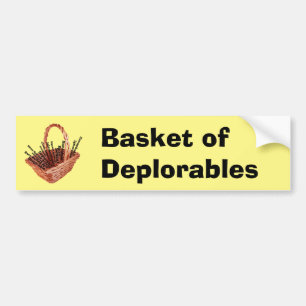 Adesivo Para Carro Cabaz de Palavras de Deploráveis
