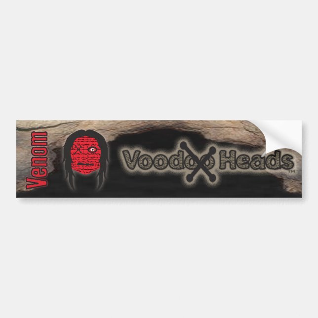 Adesivo Para Carro Cabeças Voodoo ~ Caverna (Frente)