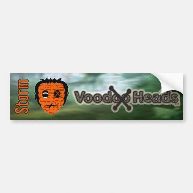 Adesivo Para Carro Cabeças Voodoo ~ Pântano (Frente)
