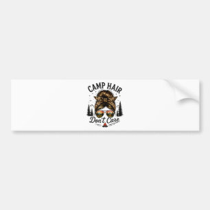 Adesivo Para Carro Cabelo de Acampamento Não Liga Coque Desarrumado E