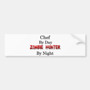 Adesivo Para Carro Caçador do cozinheiro chefe/zombi